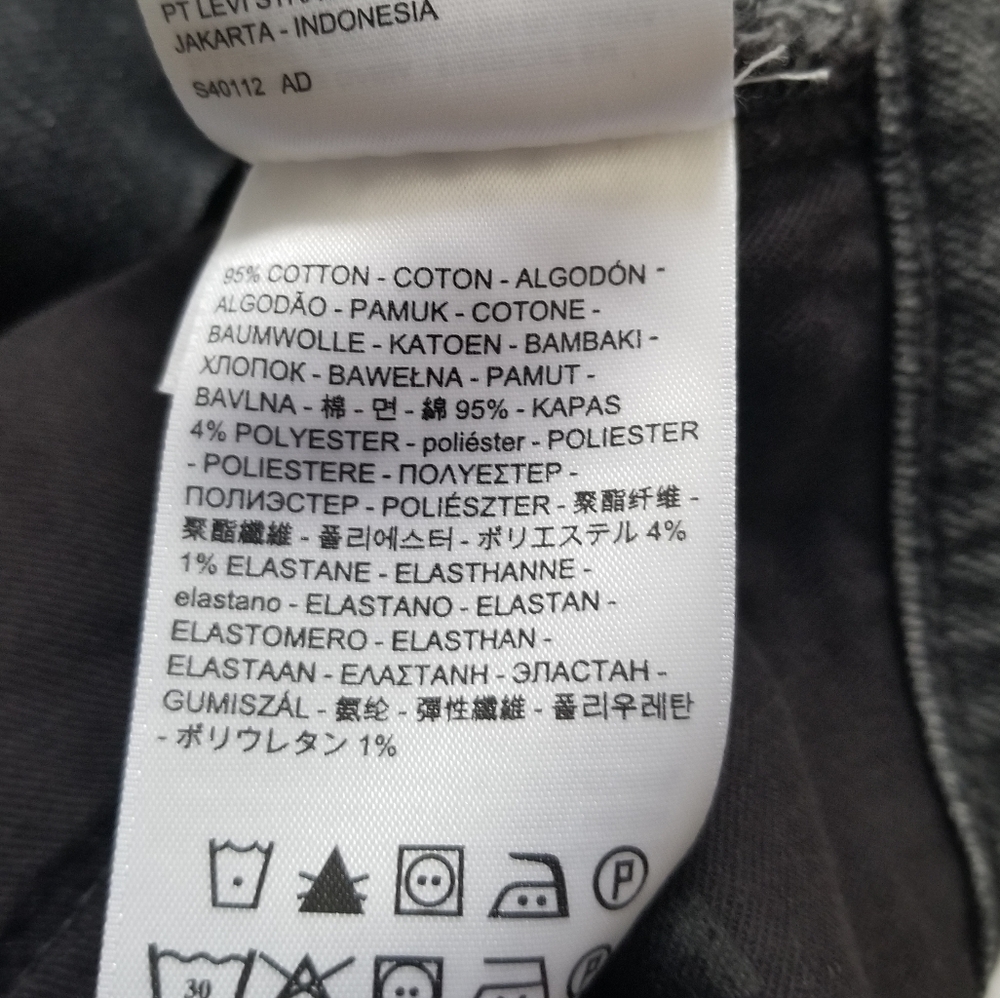 Levi's Made & Crafted Cigarette Slim Mid Rise Cropped Ankle Jeans Size 2… - Picture 10 of 14